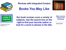 Tablet Screenshot of booksyoumaylike.com